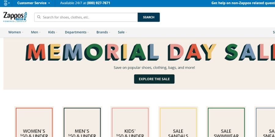 Online Shopping Sites zappos