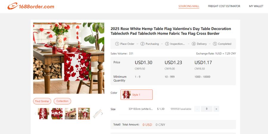 Valentine's Day Tablecloth Gift Packages
