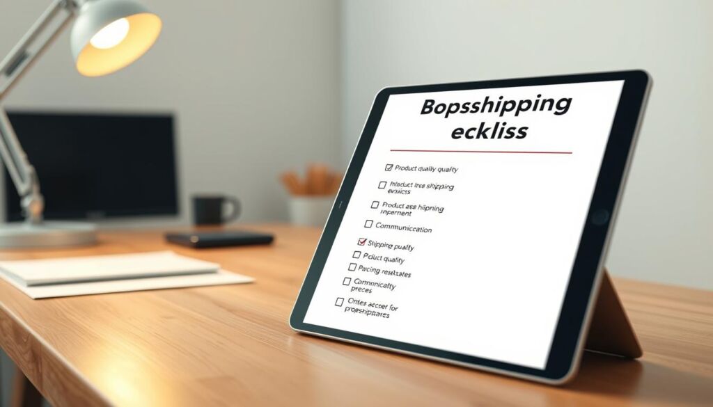 dropshipping suppliers checklist