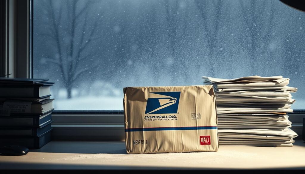 usps package not moving due to weather and volume