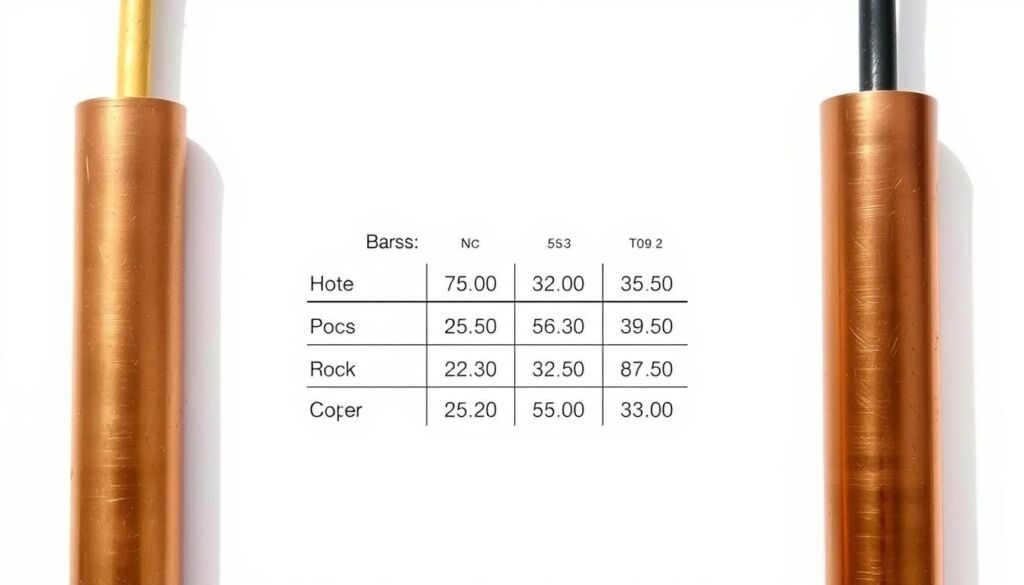 brass vs copper conductivity comparison