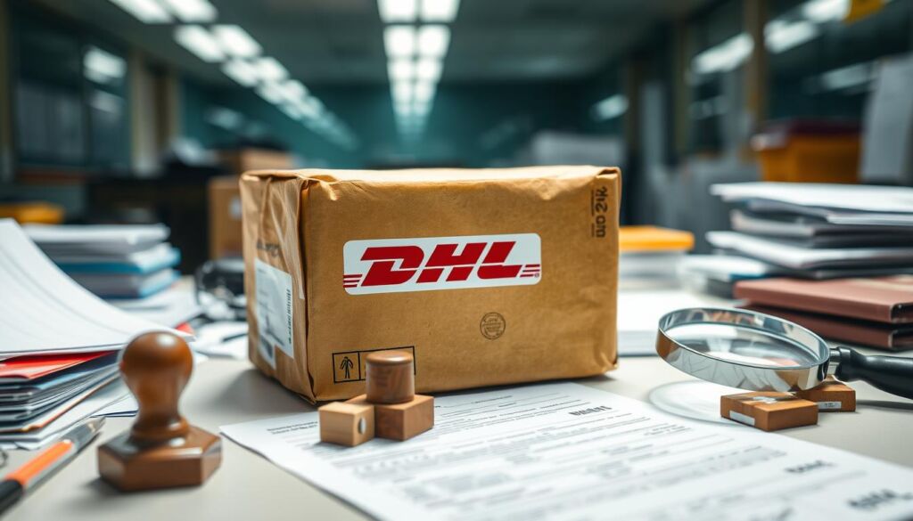 dhl package stuck in transit customs inspection