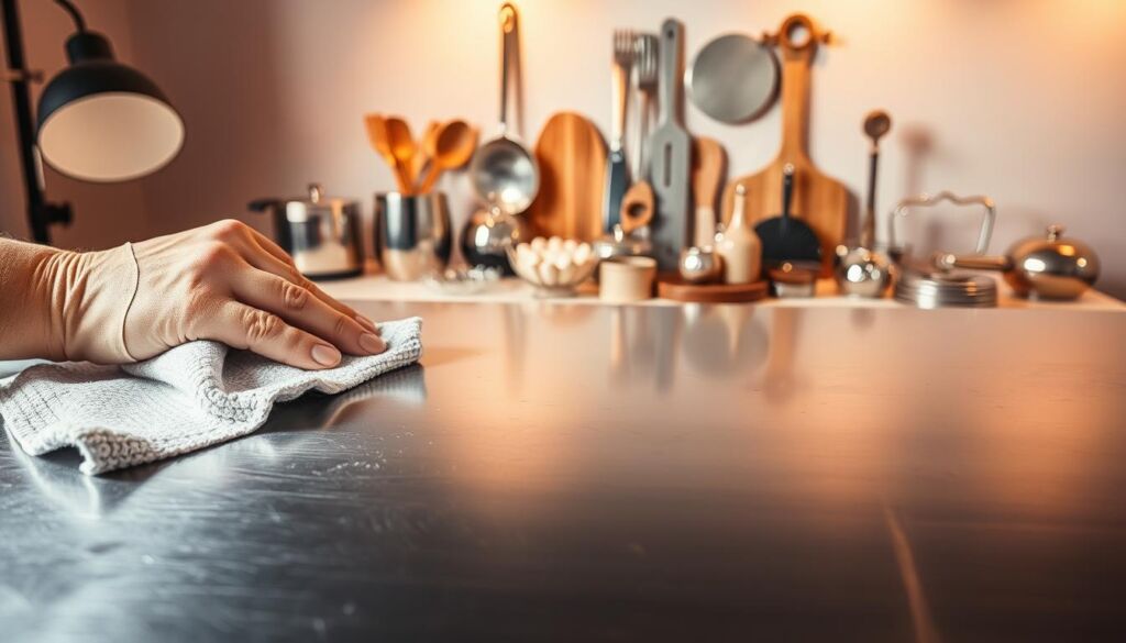 preventing tarnish on stainless steel