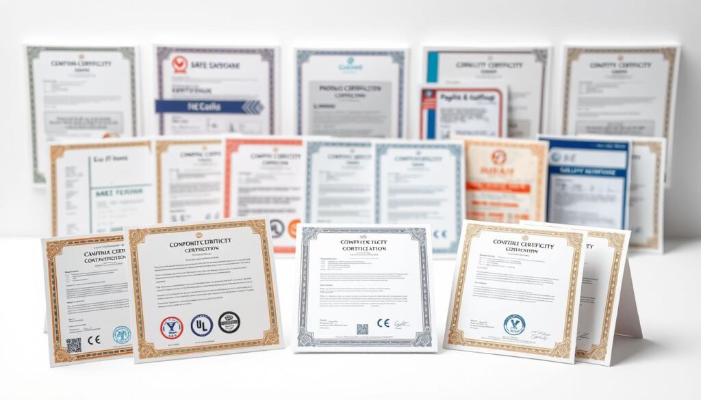 types of conformity certificates