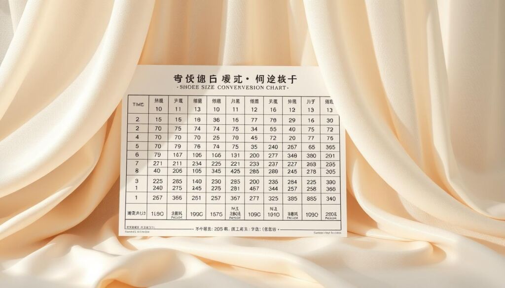 chinese shoe size to american