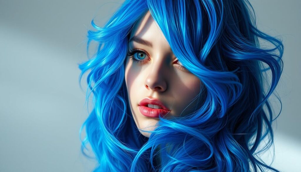 hair color electric blue