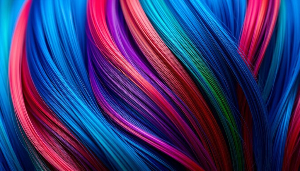 synthetic hair dye tips