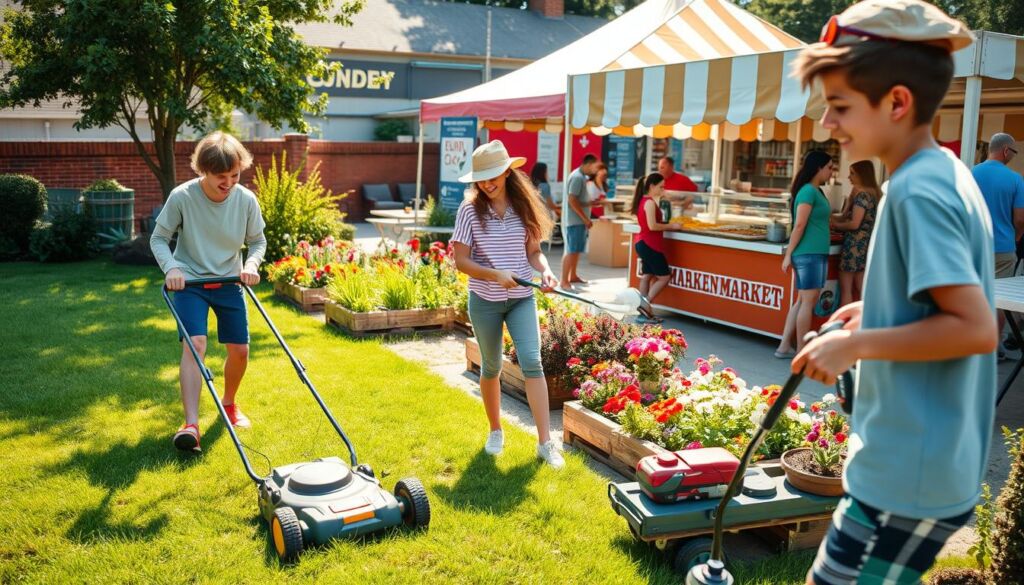 ways to earn money as a 14-year-old seasonal jobs