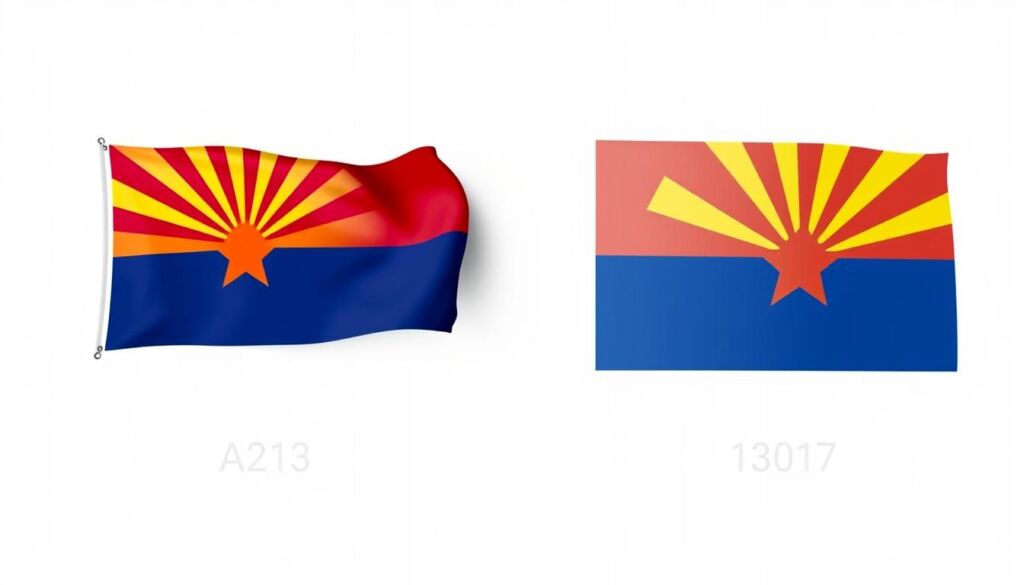 arizona flag comparison