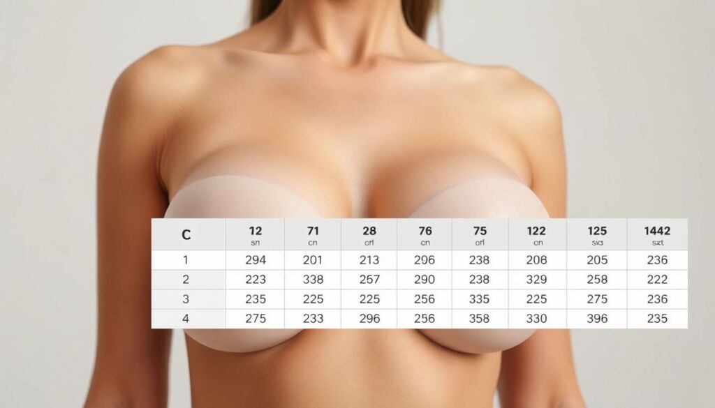 c cup size chart analysis