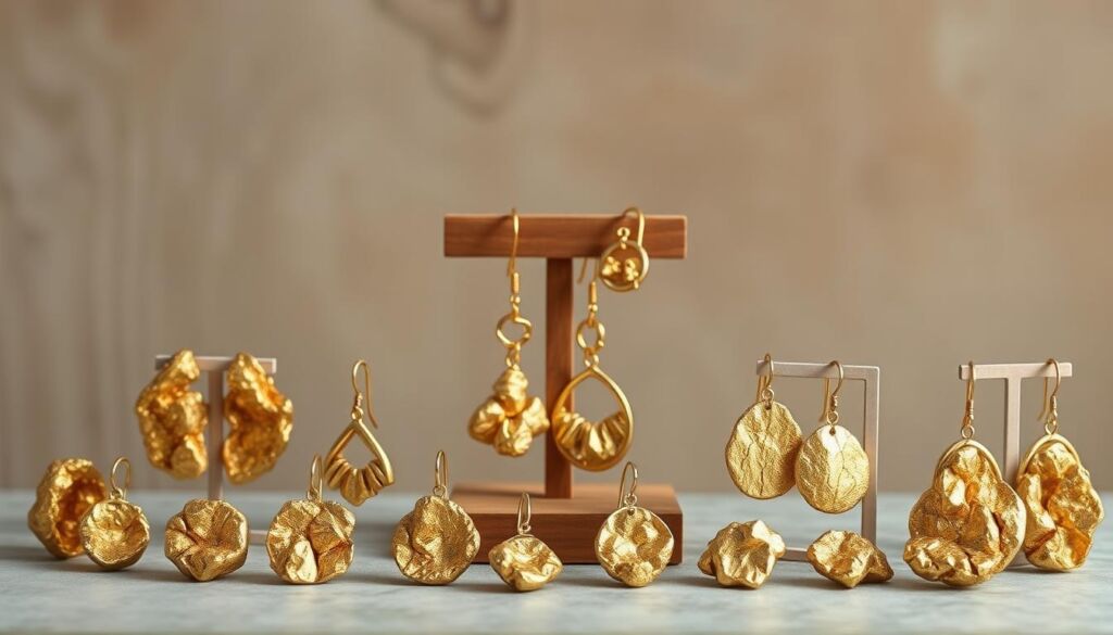 gold nugget earrings shopping guide