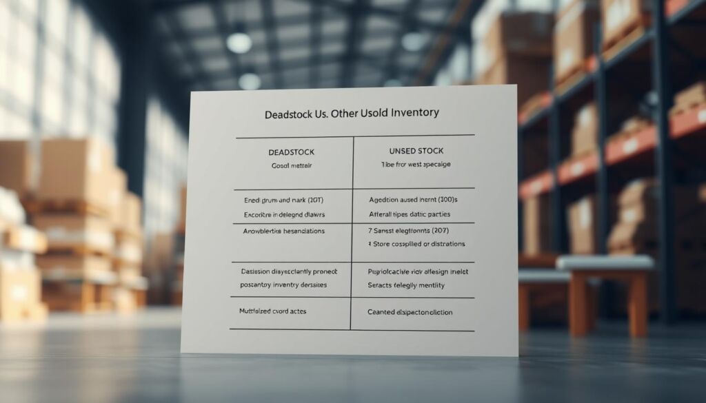 deadstock vs unsold inventory comparison chart